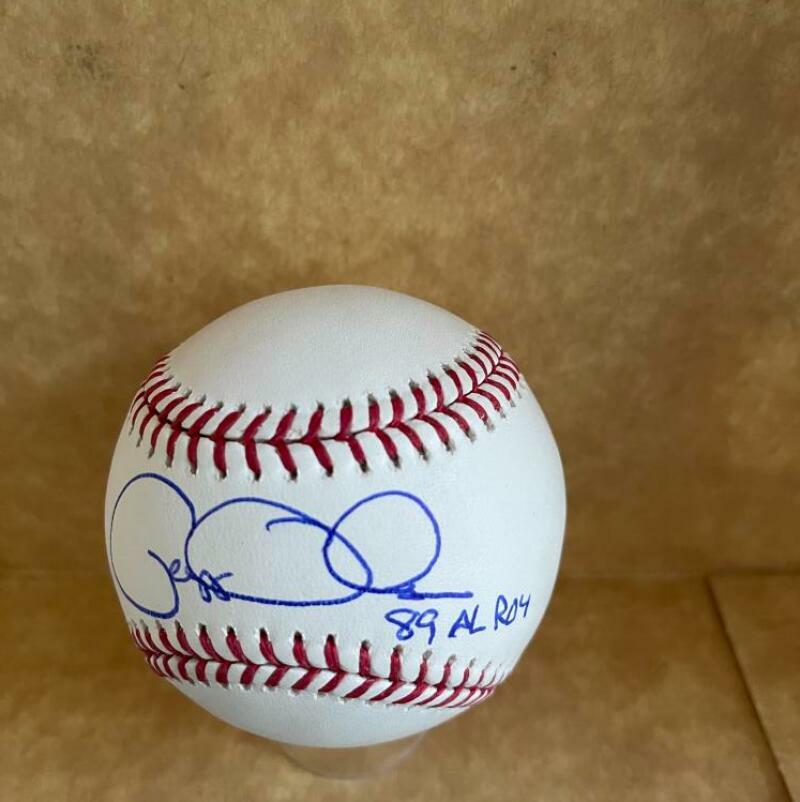 GREGG OLSON 89 A.L. ROY ORIOLES SIGNED AUTOGRAPHED M.L. BASEBALL BAS  Z51460