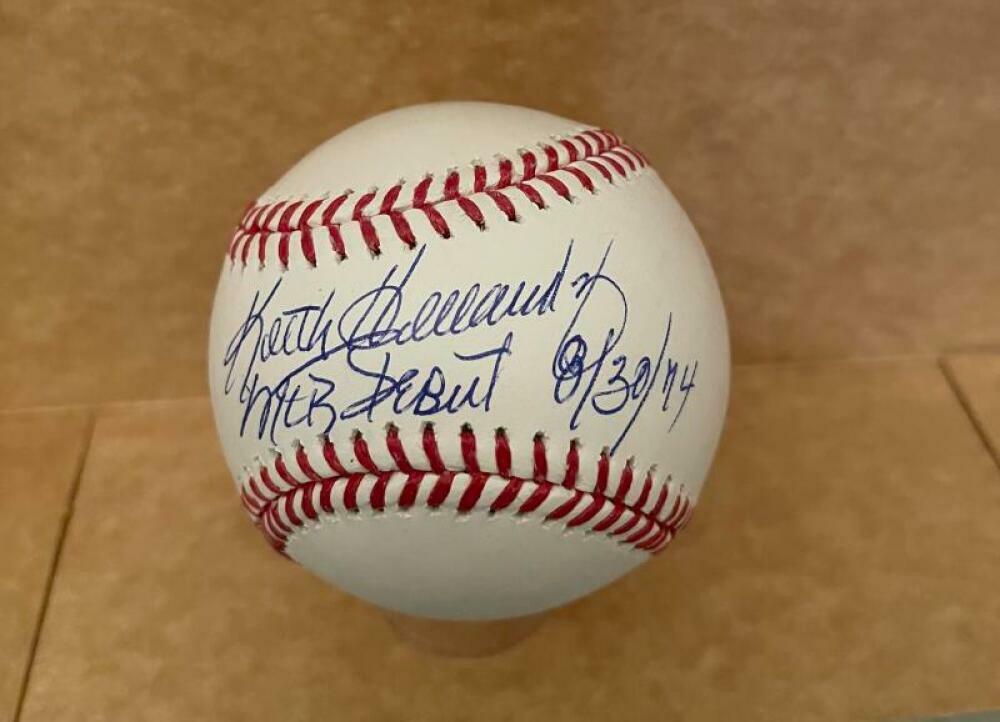 KEITH HERNANDEZ MLB DEBUT 8/30/74 SIGNED AUTOGRAPHED ML BASEBALL  JSA VV95035