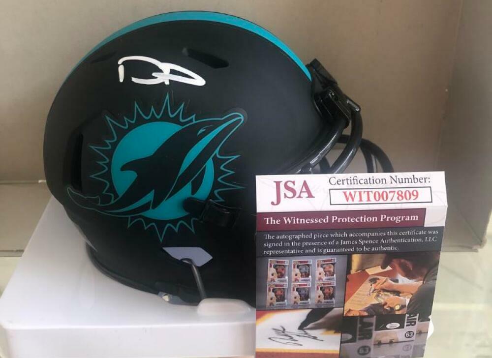 DEVANTE PARKER MIAMI DOLPHINS SIGNED AUTO ECLIPSE MINI HELMET  JSA WIT007809