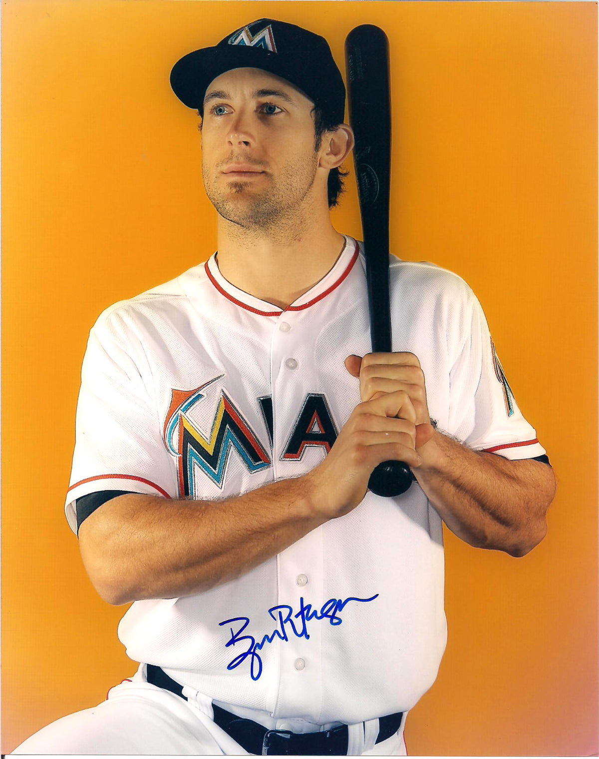 BRYAN PETERSEN MIAMI MARLINS AUTOGRAPHED SIGNED 8X10 PHOTO W/COA