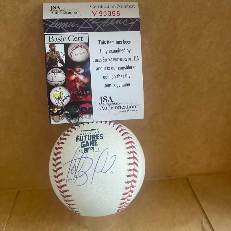FERNANDO TATIS PADRES SIGNED AUTO 2018 FUTURES GAME BASEBALL JSA V90365