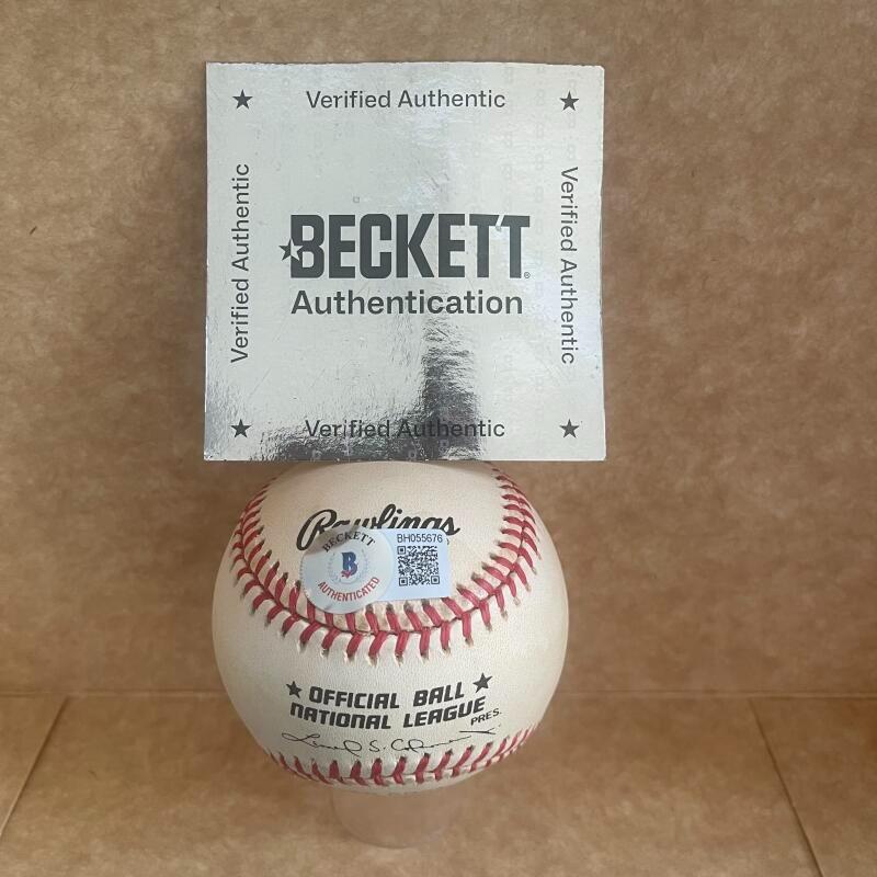 DARREN DREIFORT DODGERS SIGNED AUTO N.L. BASEBALL BECKETT AUTH