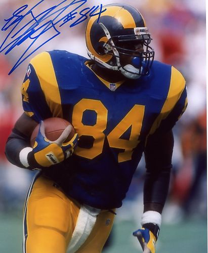 TROY DRAYTON LOS ANGELES RAMS  SIGNED 8X10