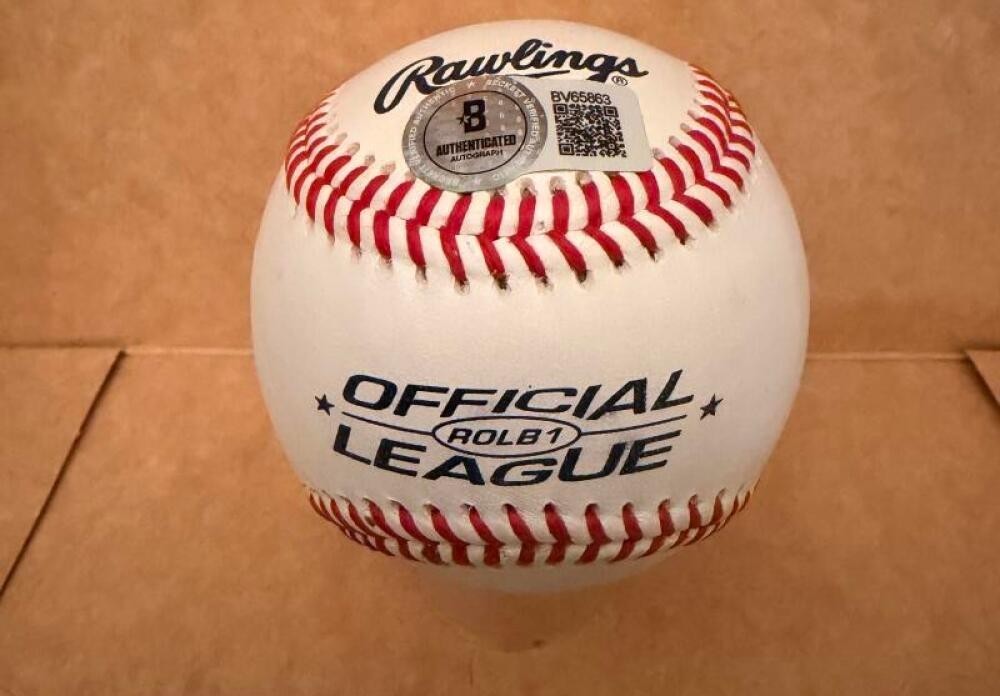 JIM MCANDRERW 1969 WS CHAMPS SIGNED OFFICIAL LEAGUE BASEBALL BECKETT AUTH