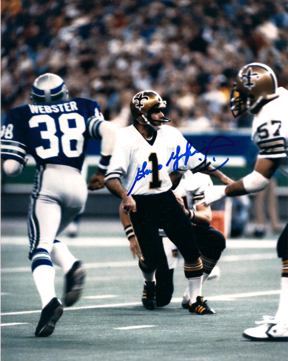 GARO YEPREMIAN NEW ORLEANS SAINTS AUTOGRAPHED SIGNED 8X10 PHOTO W/COA