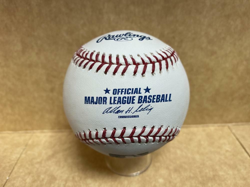 JESUS AGUILAR MIAMI MARLINS SIGNED AUTOGRAPHED M.L. BASEBALL W/ COA