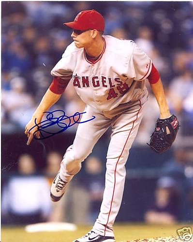 CHRIS BOOTCHECK ANAHEIM ANGELS SIGNED 8X10 PHOTO W/COA
