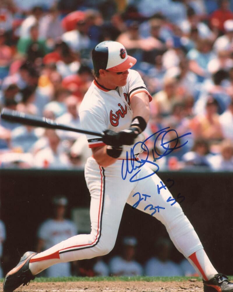 MICKEY TETTLETON 2X AS, 3X SS ORIOLES SIGNED AUTOGRAPHED 8X10 PHOTO W/ COA