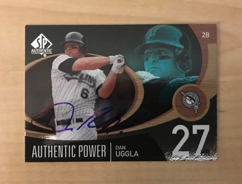 DAN UGGLA FLORIDA MARLINS SIGNED AUTOGRAPHED 2007 UPPER DECK SP CARD#AP-13 W/COA