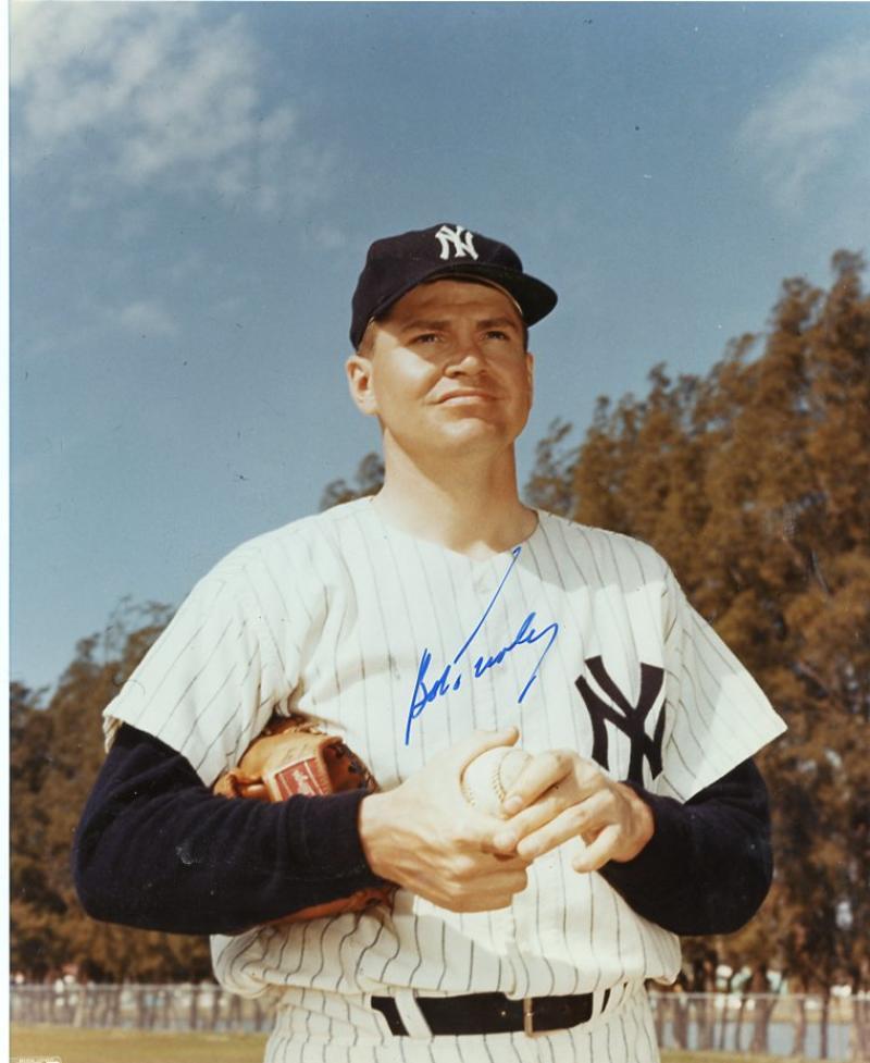 BOB TURLEY  NEW YORK YANKEES  SIGNED AUTOGRAPHED 8X10 PHOTO W/COA