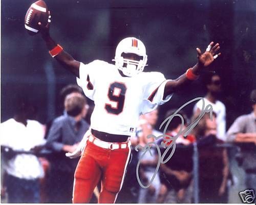 BRIAN BLADES MIAMI HURRICANES SIGNED 8X10 PHOTO W/COA