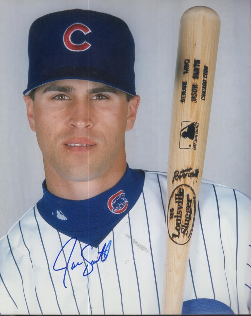 JASON SMITH  CUBS  SIGNED AUTOGRAPHED 8X10 PHOTO  W/ COA 