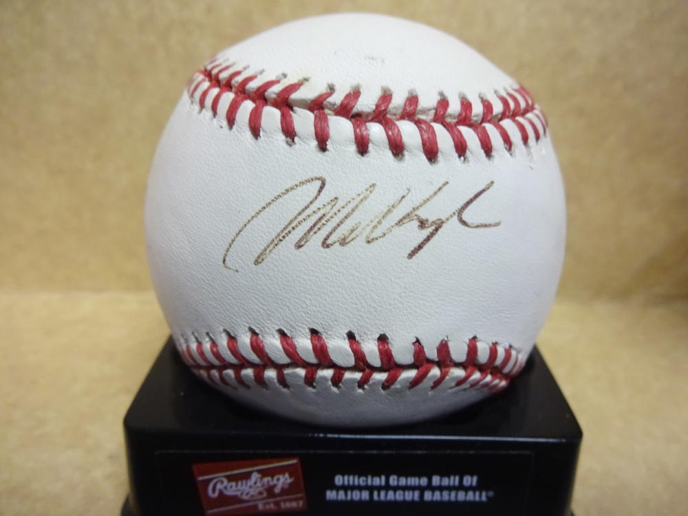 MO VAUGHN RED SOX/ANGELS A.L. BASEBALL W/COA