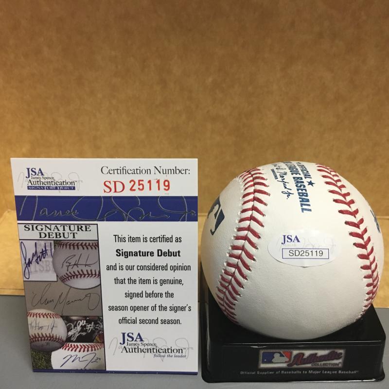 CODY REED CINCINNATI REDS SIGNATURE DEBUT M.L. SIGNED BASEBALL JSA SD25119