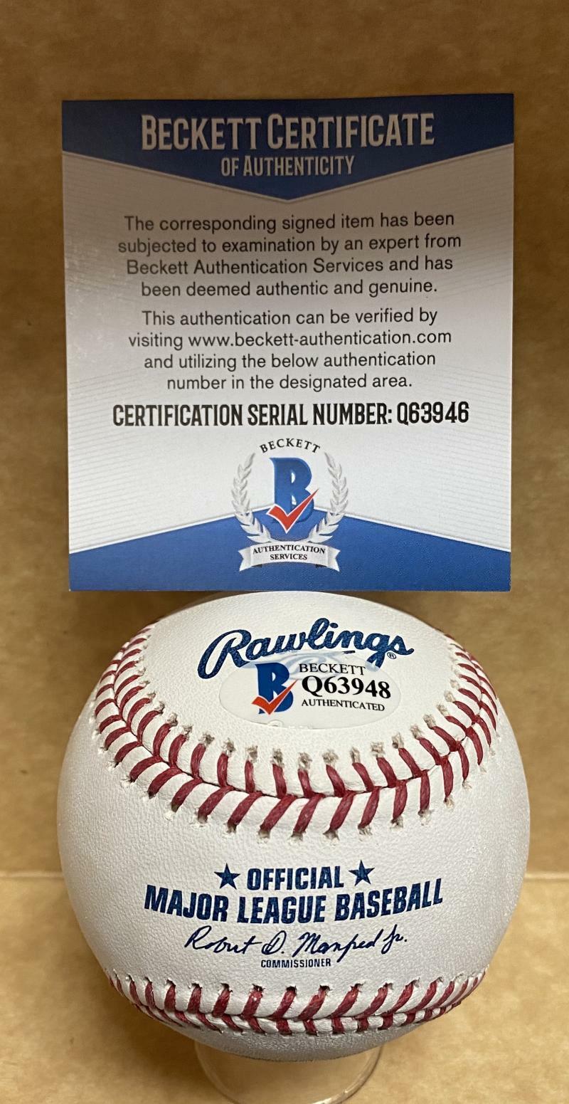 ALEX FERNANDEZ MARLINS/WHITE SOX SIGNED AUTOGRAPHED M.L. BASEBALL BECKETT Q63946