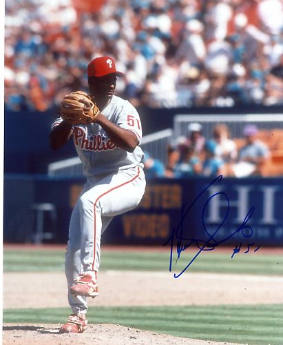 HEATHCLIFF SLOCUMB PHILADELPHIA PHILLIES SIGNED 8X10