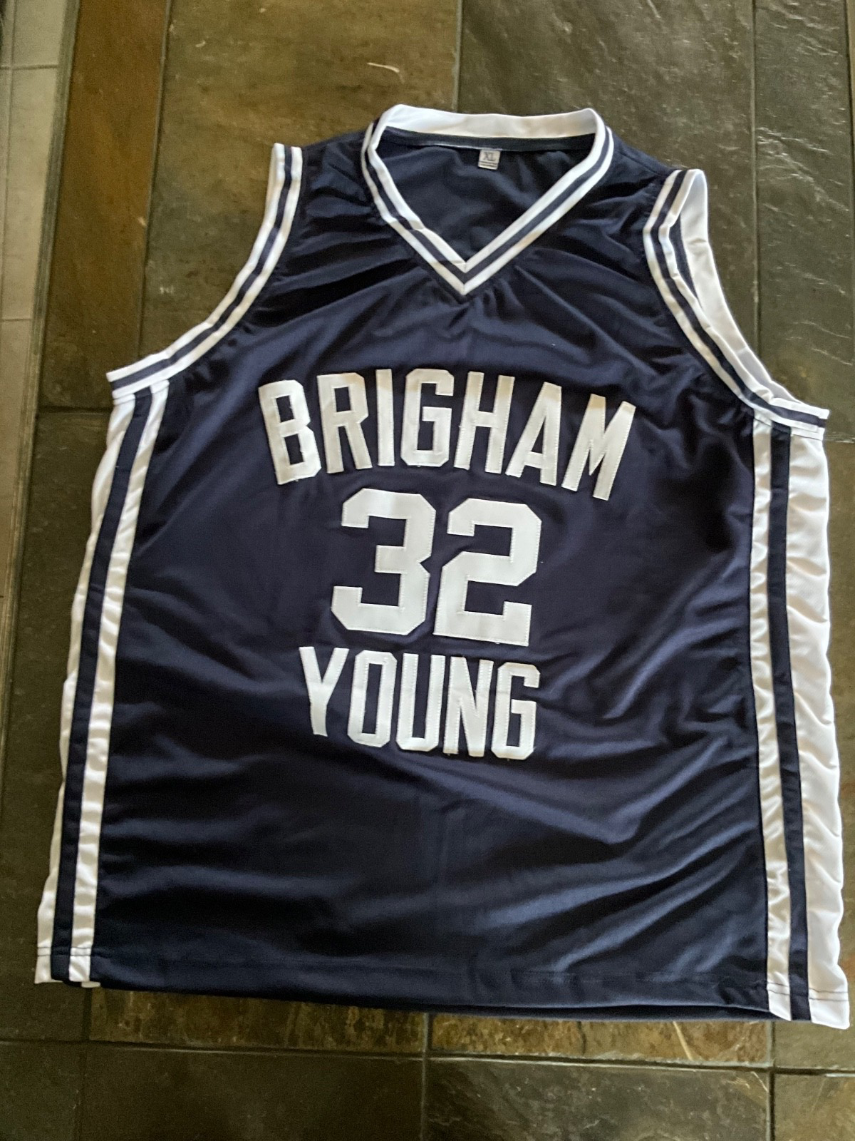 Jimmer Fredette BYU Brigham Young Signed Blue Custom Jersey PSA Authentic