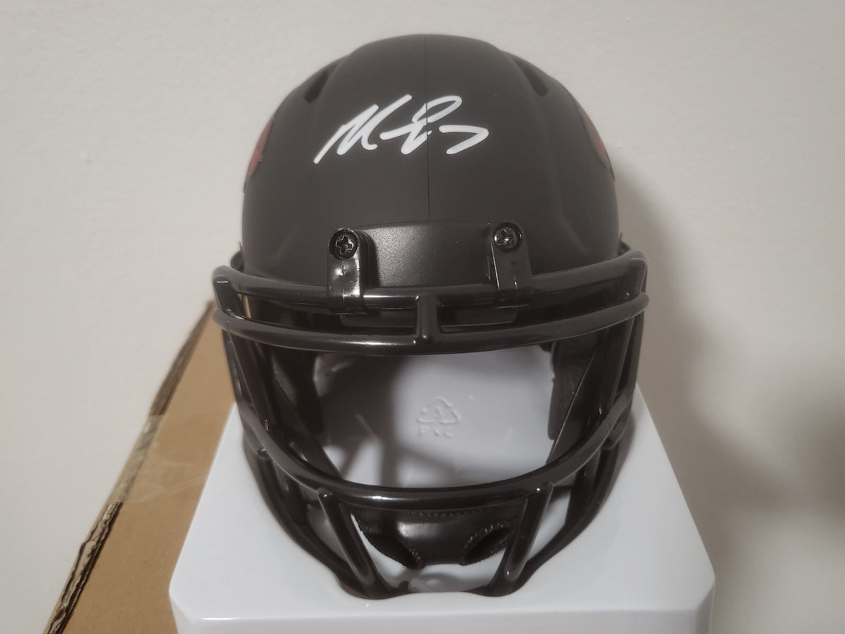 MICHAEL VICK ATLANTA FALCONS SIGNED AUTOGRAPHED ECLIPSE BLACK MINI HELMET JSA