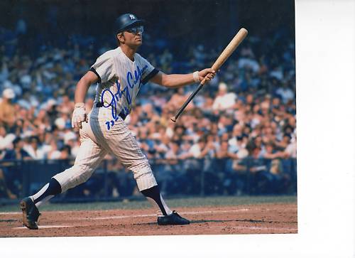 JOHNNY  CALLISON  72-73   YANKEES  DECEASED SIGNED 8X10