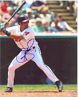 CASEY BLAKE CLEVELAND INDIANS SIGNED 8X10 PHOTO W/COA