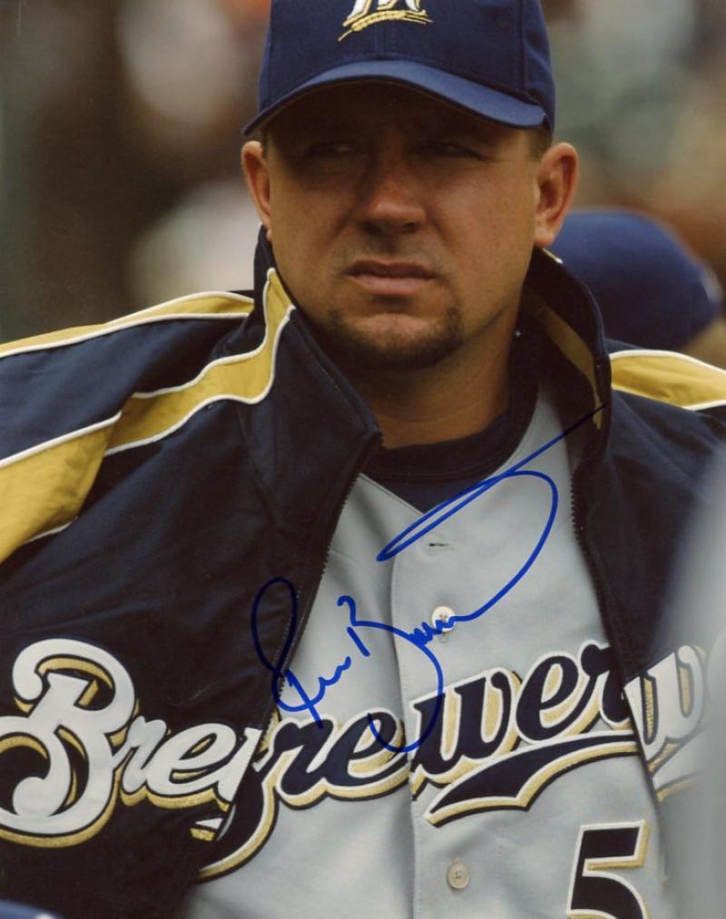 RICKY BOTALLICO MILWAUKEE BREWERS SIGNED AUTOGRAPHED 8X10 PHOTO W/COA