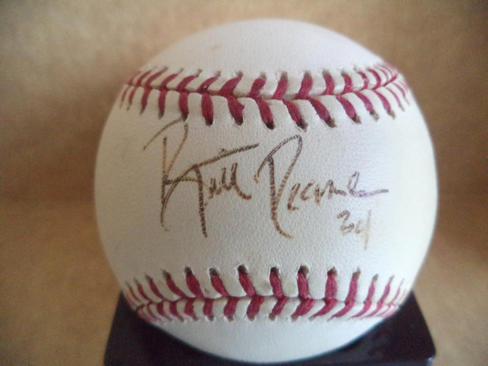 BRITT REAMES CARDINALS/PIRATES/EXPOS/A'S SIGNED AUTO M.L. BASEBALL W/COA 