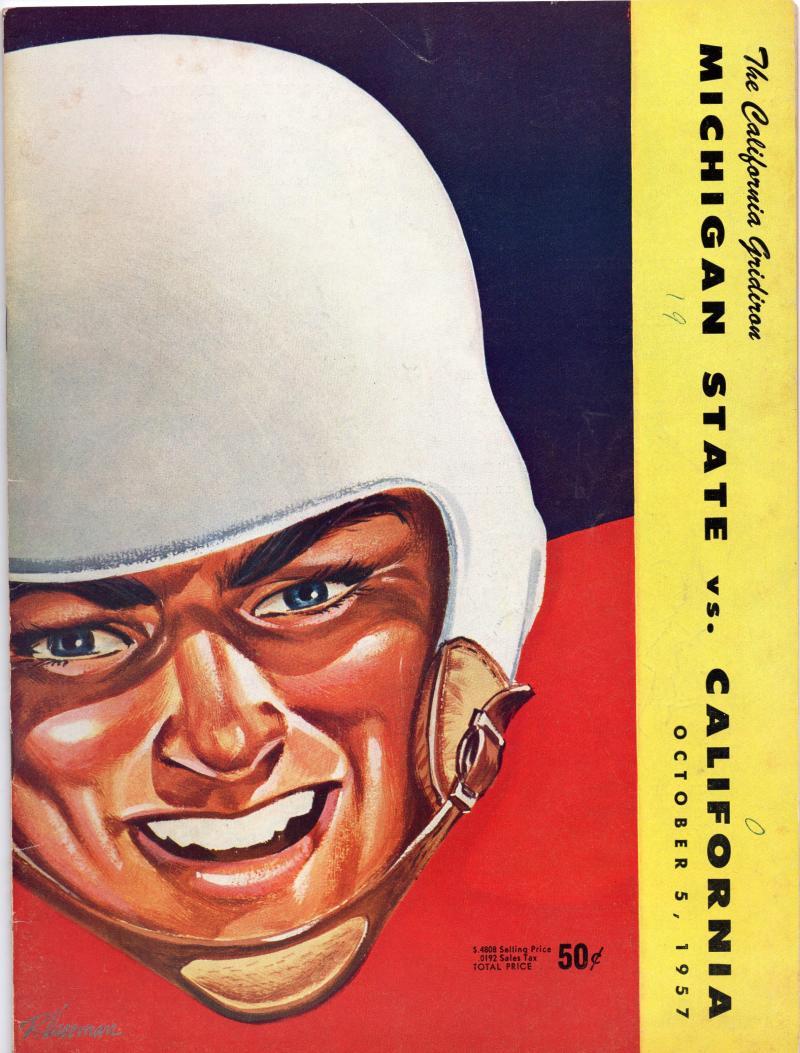 MICHIGAN STATE VS. CALIFORNIA OCT 5, 1957 PROGRAM