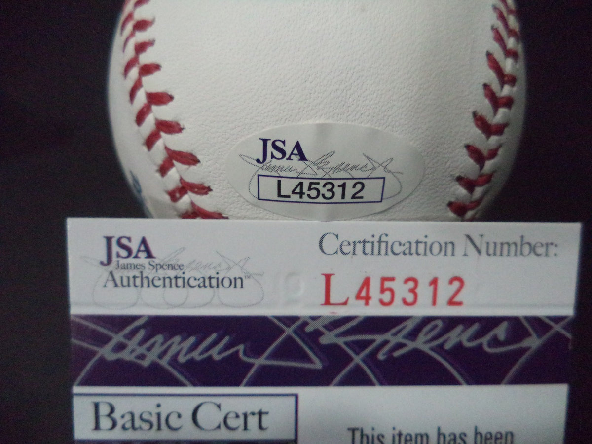 D.J. PETERSON SEATTLE MARINERS SIGNED AUTOGRAPHED ROMLB BASEBALL JSA COA #L45312