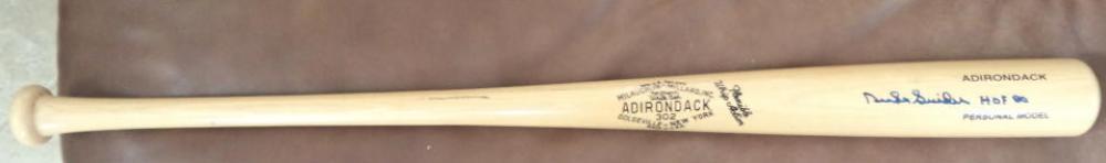 DUKE SNIDER HOF 80 DODGERS SIGNED AUTOGRAPHED ADIRONDACK BAT BECKETT E33659