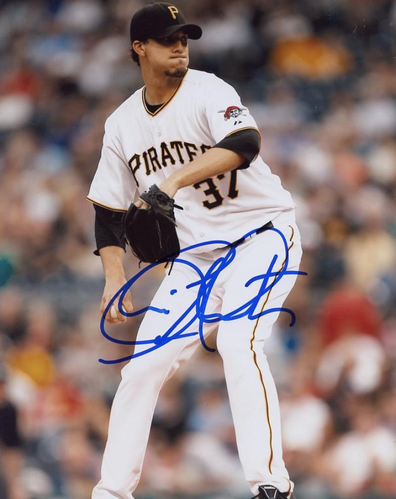 CHARLIE MORTON PIRATES/ASTROS #37 SIGNED AUTOGRAPHED 8X10 PHOTO W/ COA 