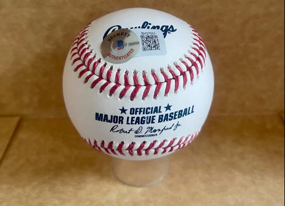 RENE LACHEMAN 1ST MARLINS MANAGER SIGNED AUTOGRAPHED M.L. BASEBALL