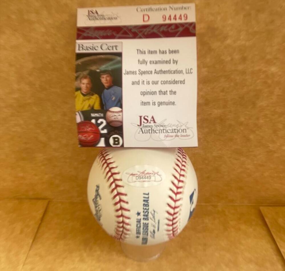 MIKE PIAZZA METS/DODGERS SIGNED AUTOGRAPHED M.L. BASEBALL JSA AUTH