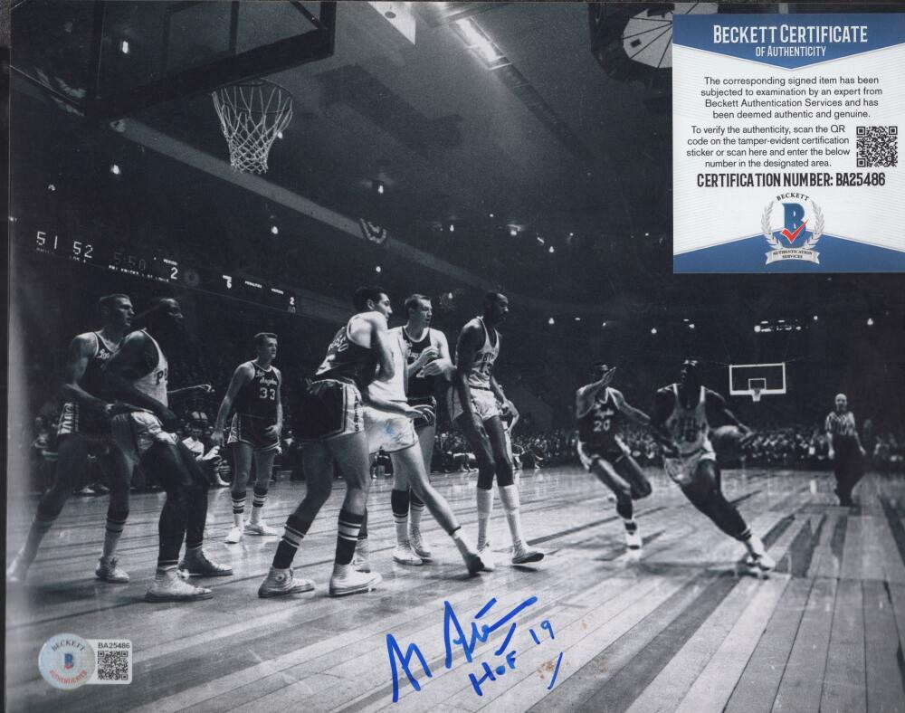 AL ATTLES PHILADELPHIA 76ERS HOF 19  SIGNED  8X10 PHOTO BECKETT BA25486