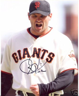 STEVE KLINE SAN FRANCISCO GIANTS SIGNED 8X10 PHOTO COA