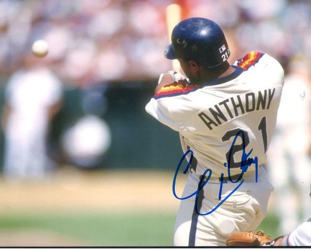 ERIC ANTHONY HOUSTON ASTROS SIGNED AUTOGRAPHED 8X10 PHOTO W/COA