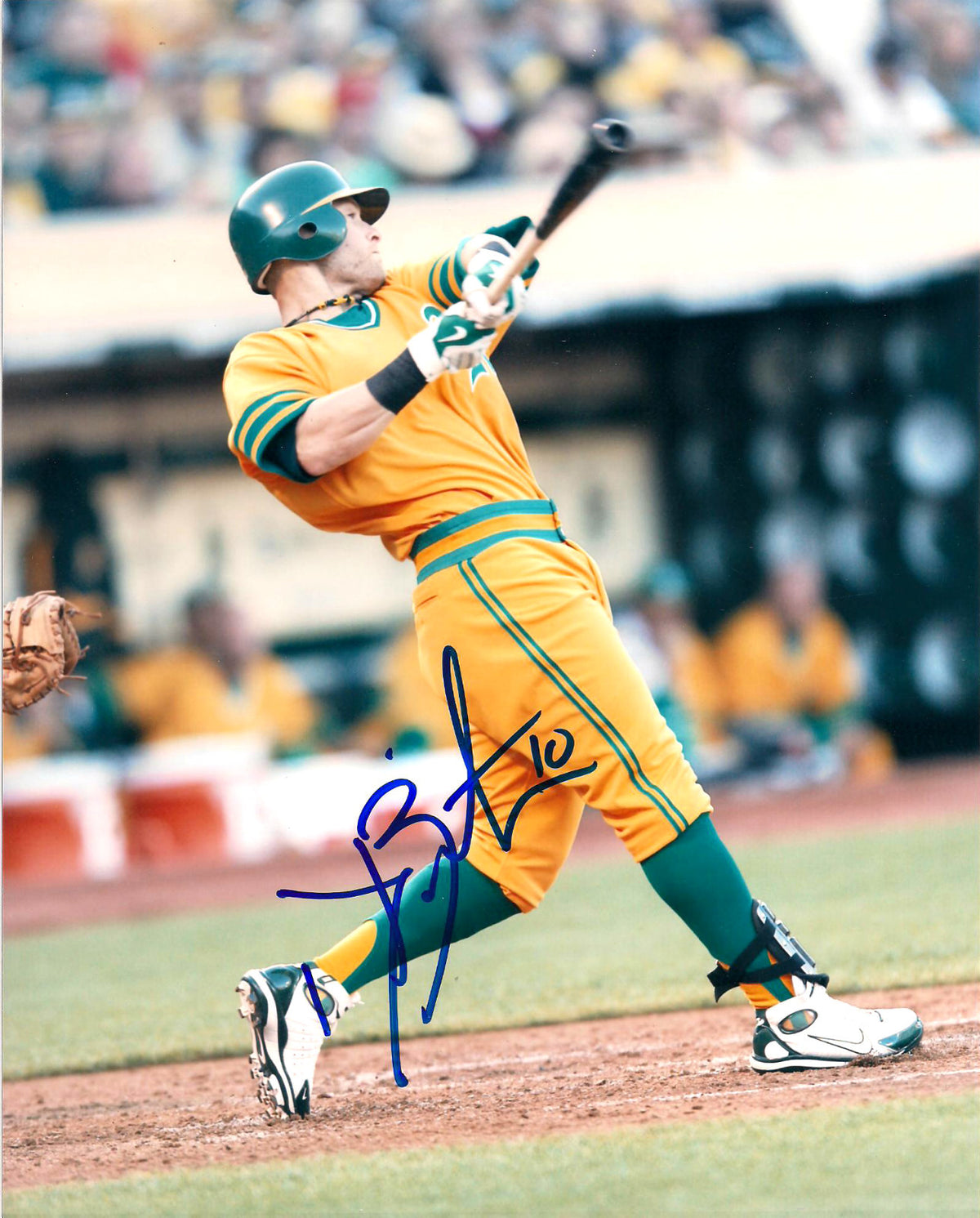 DARIC BARTON OAKLAND A'S AUTOGRAPHED SIGNED 8X10 PHOTO W/COA
