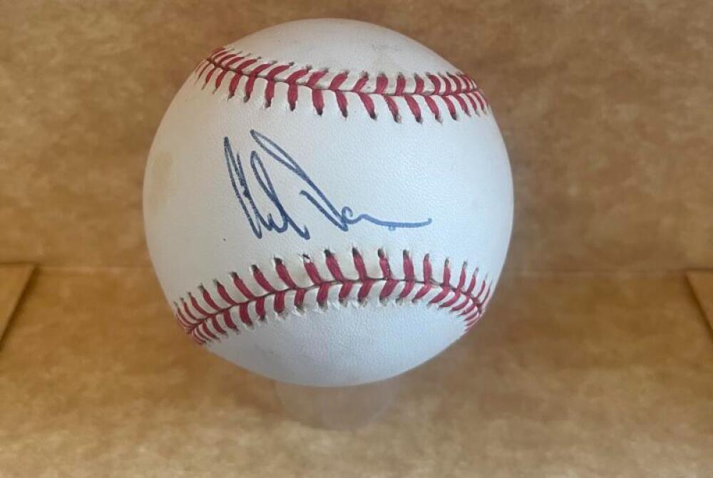 ADAM DUNN REDS/WHITE SOX SIGNED AUTOGRAPHED M.L. BASEBALL  BECKETT AUTH