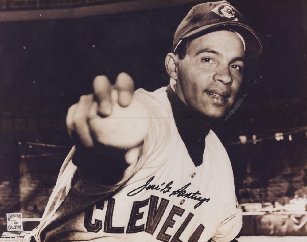 JOSE SANTIAGO CLEVELAND INDIANS  SIGNED AUTOGRAPHED 8X10 PHOTO W/ COA