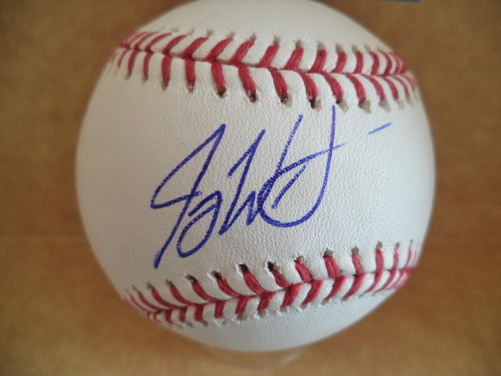 JOEY WENTZ ATLANTA BRAVES SIGNED AUTO ROOKIE YEAR M.L. BASEBALL BECKETT R12077