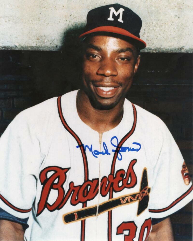 MACK JONES MILWAUKEE BRAVES SIGNED AUTOGRAPHED 8X10 PHOTO W/ COA