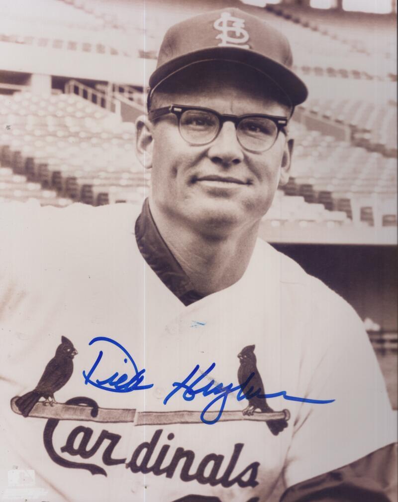 DICK HUGHES  CARDINALS  SIGNED AUTOGRAPHED 8X10 PHOTO W/ COA 