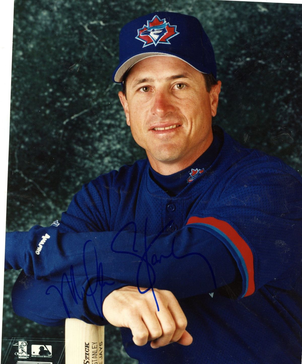 MIKE STANLEY  TORONTO BLUE JAYS     SIGNED AUTOGRAPHED 8X10 PHOTO