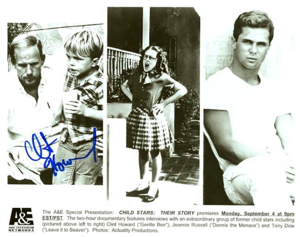 CLINT HOWARD CHLD STAR  SIGNED AUTOGRAPHED 8X10 PHOTO W/ COA
