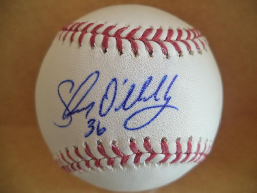 SHAWN O'MALLEY SEATTLE MARINERS/ANGELS SIGNED AUTOGRAPHED M.L. BASEBALL W/COA
