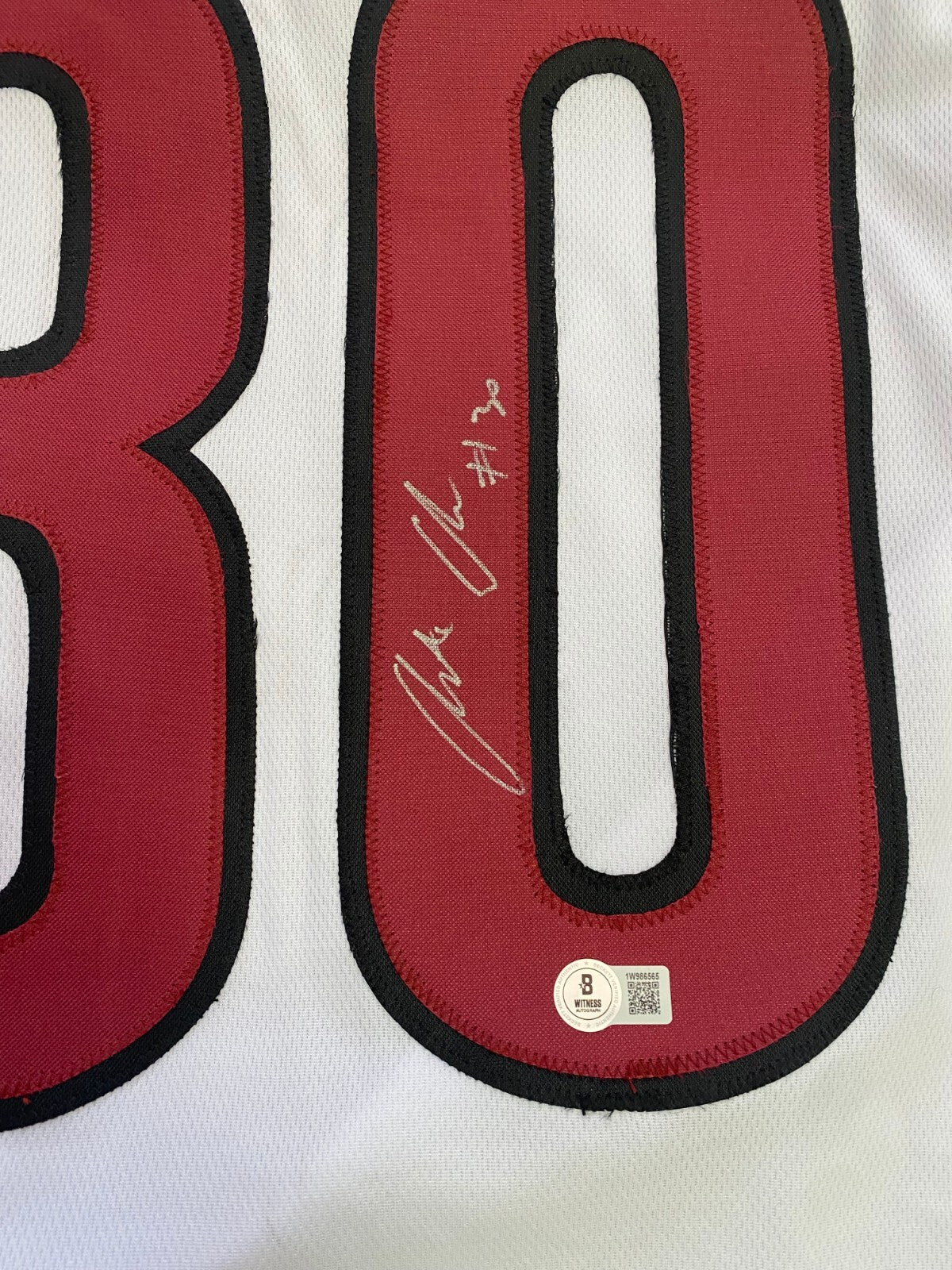AUSTIN ECKELER 30 WASHINGTON COMMANDERS SIGNED AUTOGRAPH CUSTOM JERSEY BECKETT *