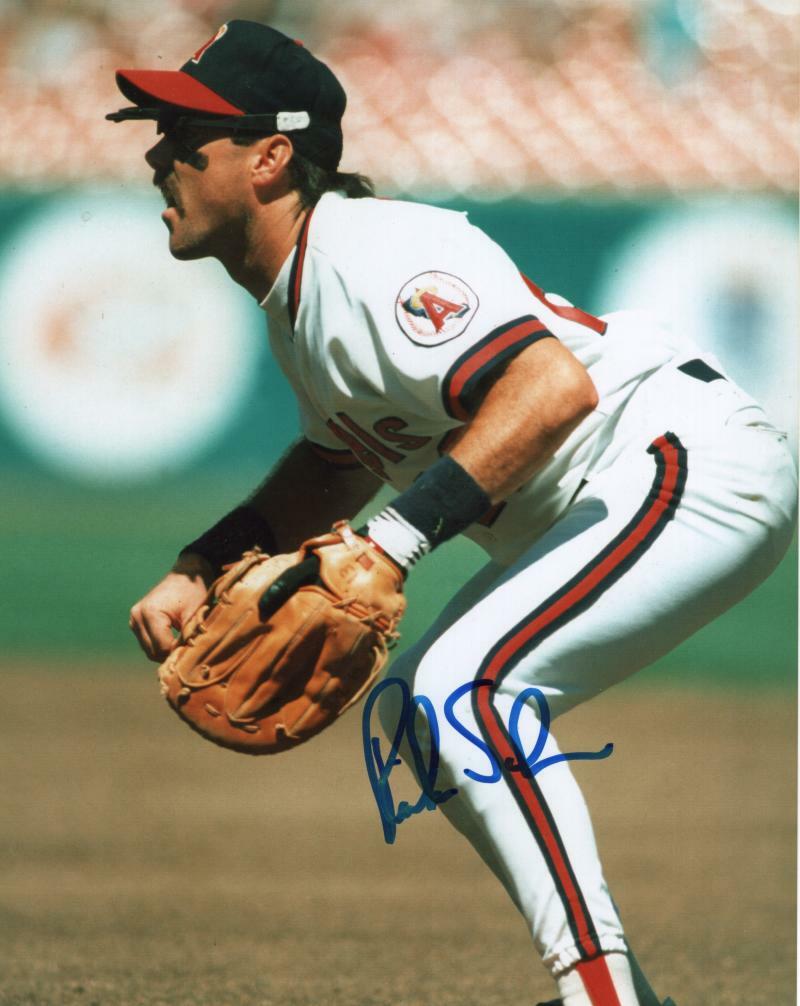 RICK SCHU CALIFORNIA ANGELS  SIGNED AUTOGRAPHED 8X10 PHOTO W/ COA