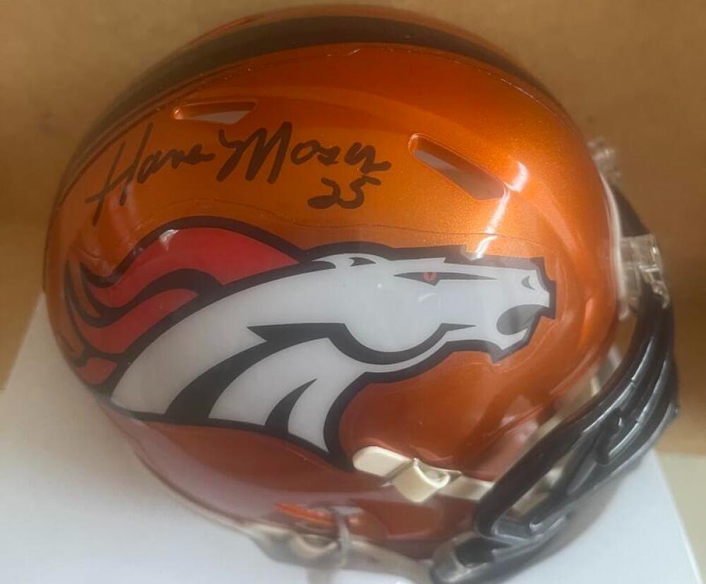 HAVEN MOSES SIGNED BRONCOS SIGNED AUTOGRAPHED FLASH MINI HELMET