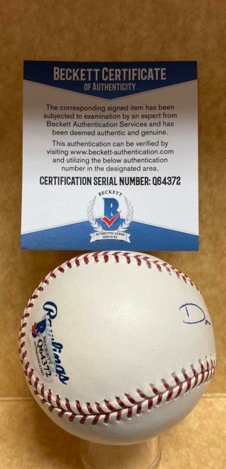 DON LEPPERT PITTSBURGH PIRATES SIGNED AUTOGRAPHED M.L. BASEBALL BECKETT Q64372