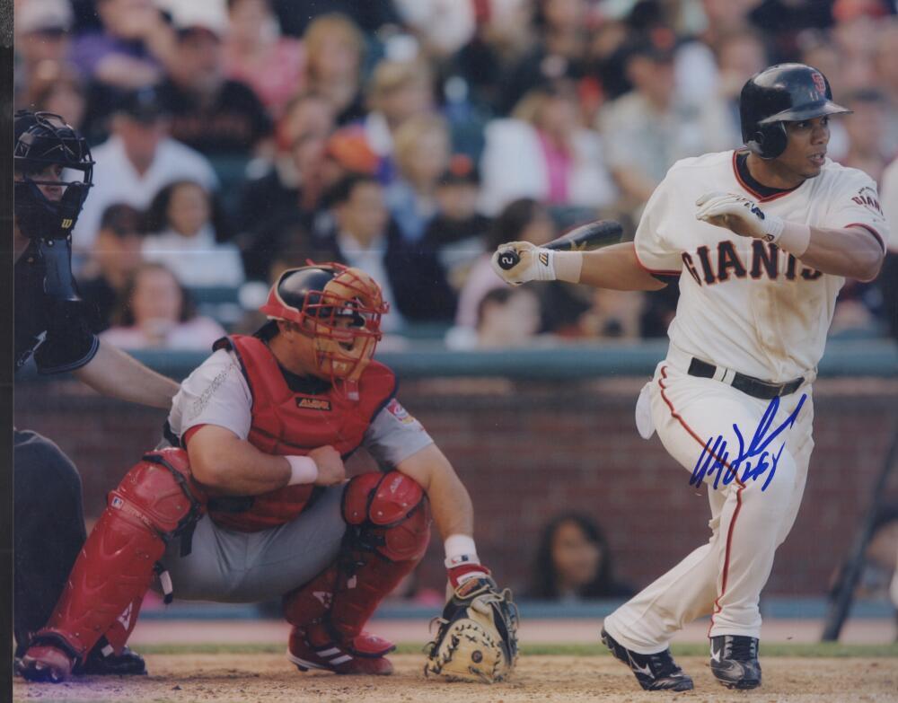 ALEX SANCHEZ  SAN FRANCISCO GIANTS SIGNED AUTOGRAPHED 8X10 PHOTO W/ COA