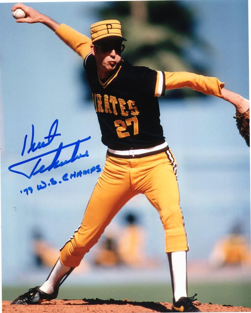 KENT TEKULVE PIRATES 79 WS CHAMPS SIGNED AUTOGRAPHED 8X10 PHOTO W/COA